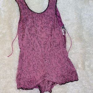 Free people beaded romper NWT